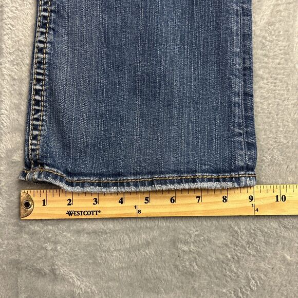 Silver Pioner Womens Jeans 34/31 Medium Wash Y2K Bootcut Low Rise - Picture 8 of 16